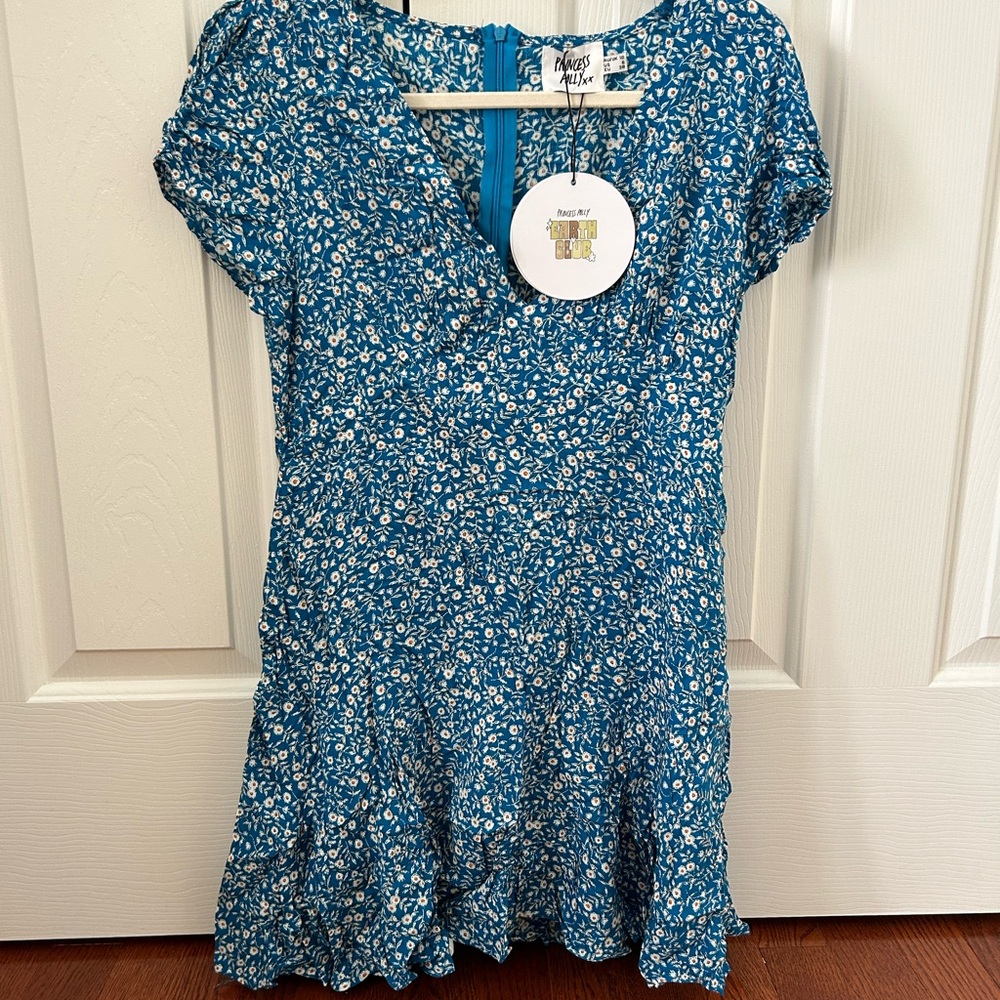 Princess Polly The Sting mini blue floral dress